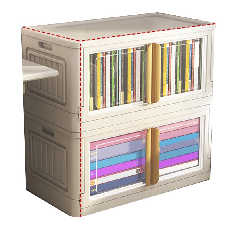 Contemporary Style Non-Hanging Armoire Plastic Bedroom Wardrobe Closet