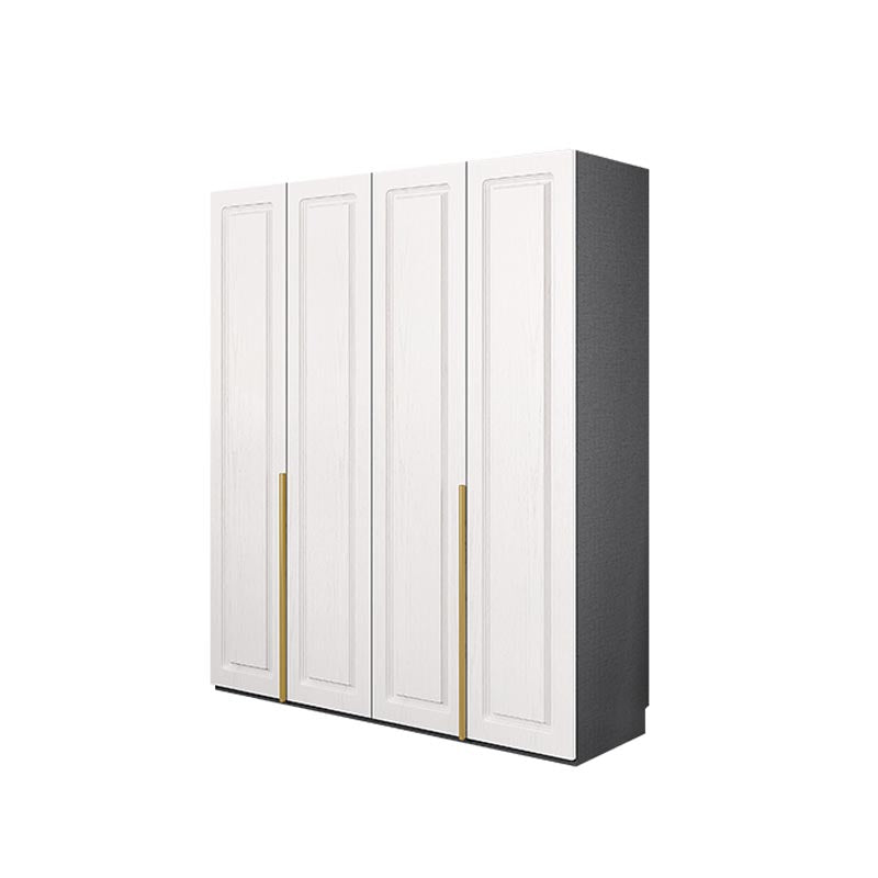 Modern Style Wardrobe White Colour Wooden Wardrobe Closet with Drawer