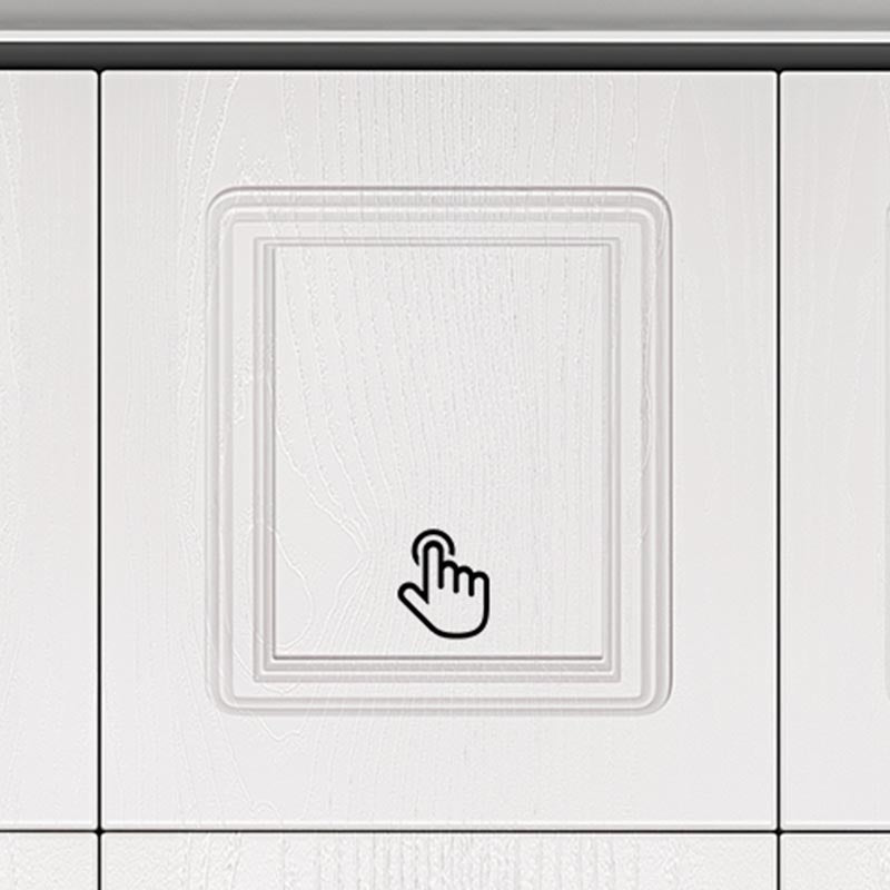 Modern Style Wardrobe White Colour Wooden Wardrobe Closet with Drawer