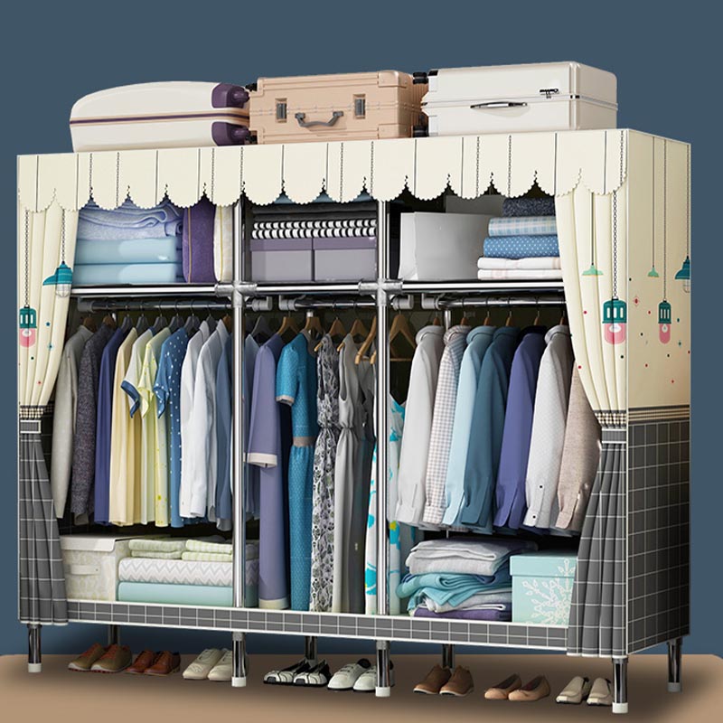 Contemporary Wardrobe Armoire Metal Wardrobe Closet for Bedroom