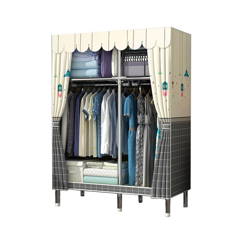 Contemporary Wardrobe Armoire Metal Wardrobe Closet for Bedroom