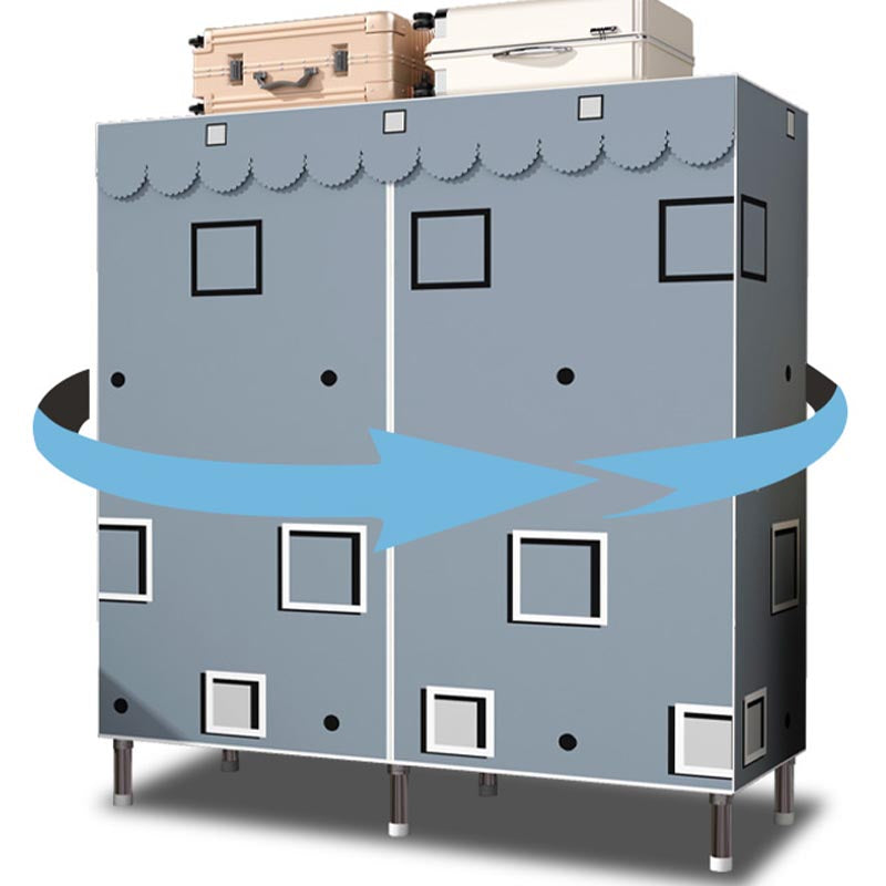 Contemporary Wardrobe Armoire Metal Wardrobe Closet for Bedroom