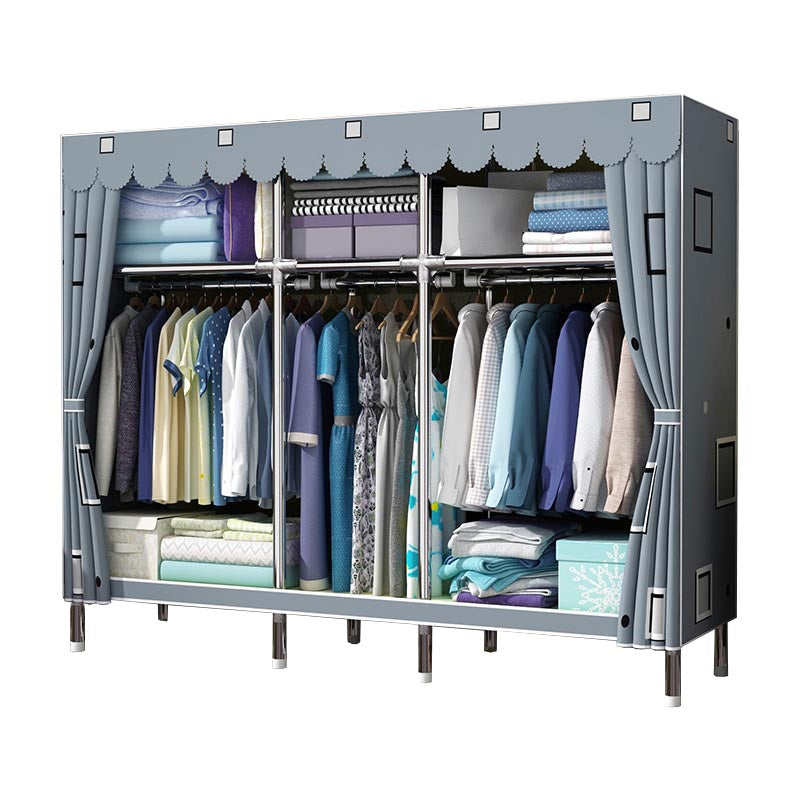 Contemporary Wardrobe Armoire Metal Wardrobe Closet for Bedroom