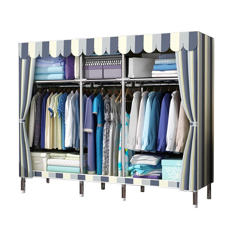 Contemporary Wardrobe Armoire Metal Wardrobe Closet for Bedroom
