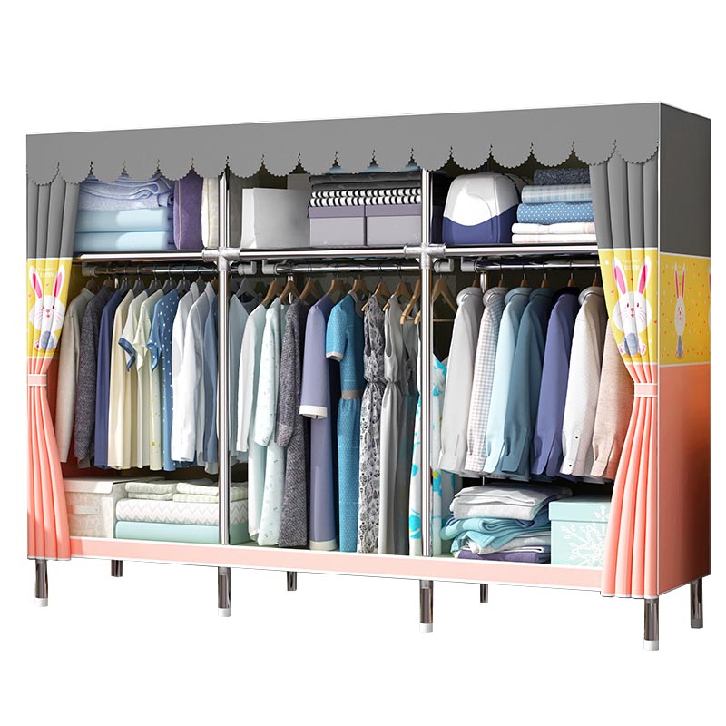 Contemporary Wardrobe Armoire Metal Wardrobe Closet for Bedroom