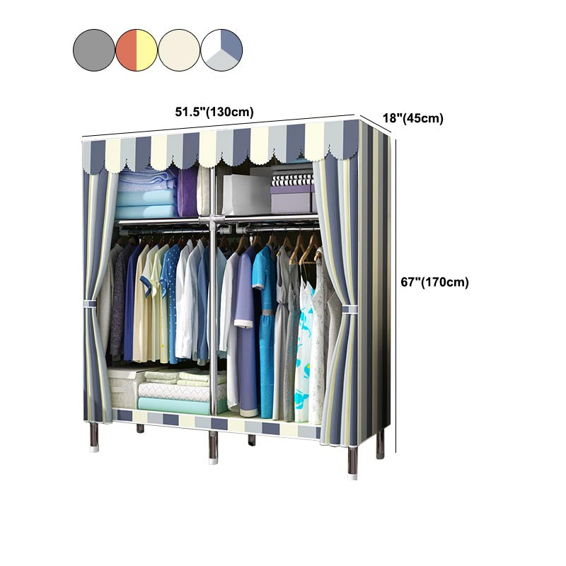 Contemporary Wardrobe Armoire Metal Wardrobe Closet for Bedroom
