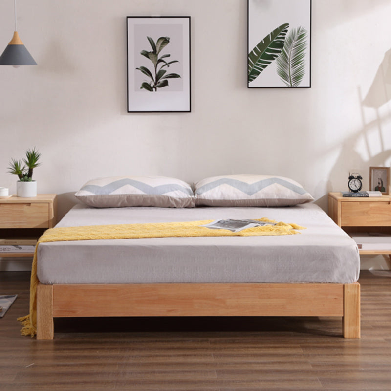 Solid Color Scandinavian Slat Bed Arched Bed With Custom Wood Legs