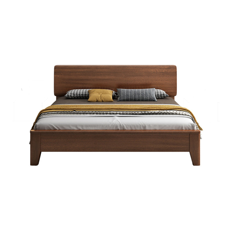 Scandinavian Wood Standard Bed Pine Wood Bed Frame for Bedroom