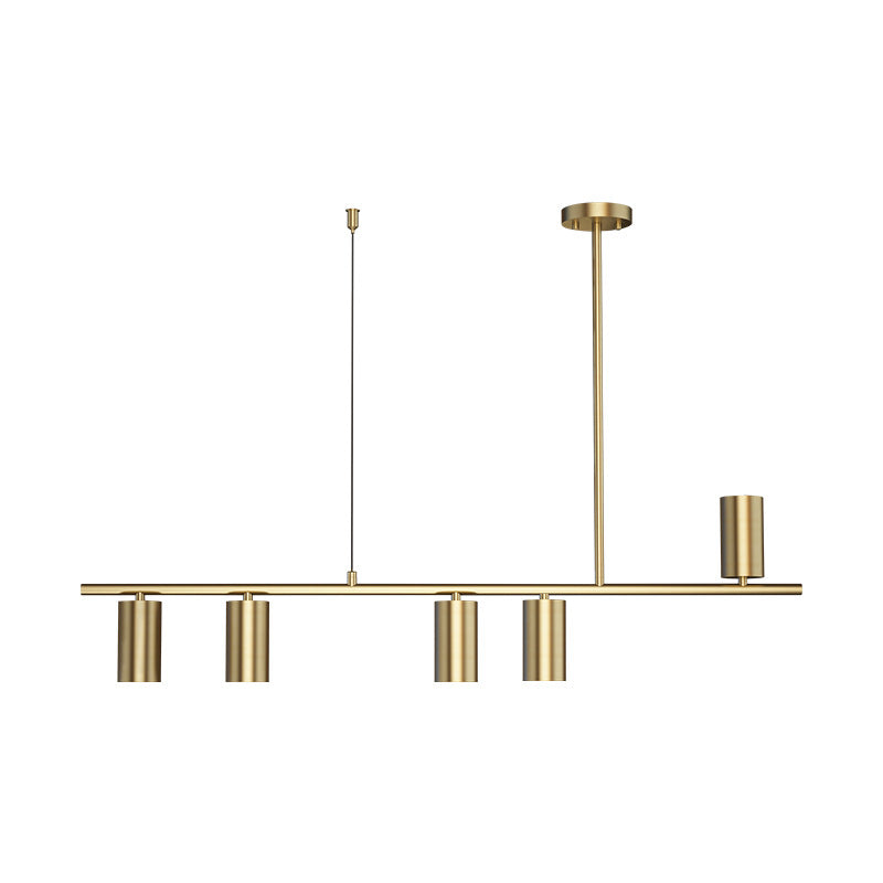 Contemporary Golden Ceiling Light LED Metal Kitchen Island Lighting for Dining Room