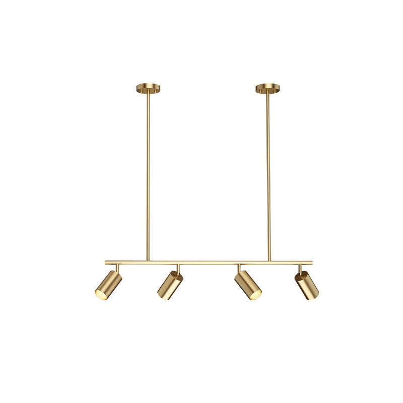 Contemporary Golden Ceiling Light LED Metal Kitchen Island Lighting for Dining Room