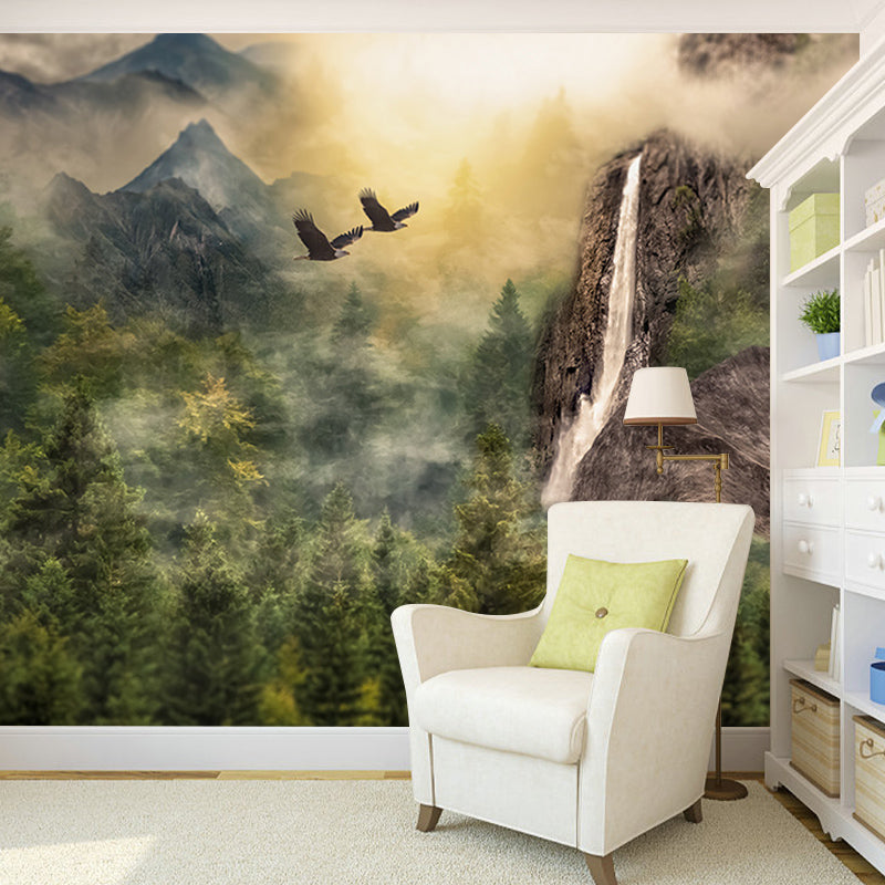Illustration Decorative Wallpaper Classic Stain Resistant Art Wall Mural