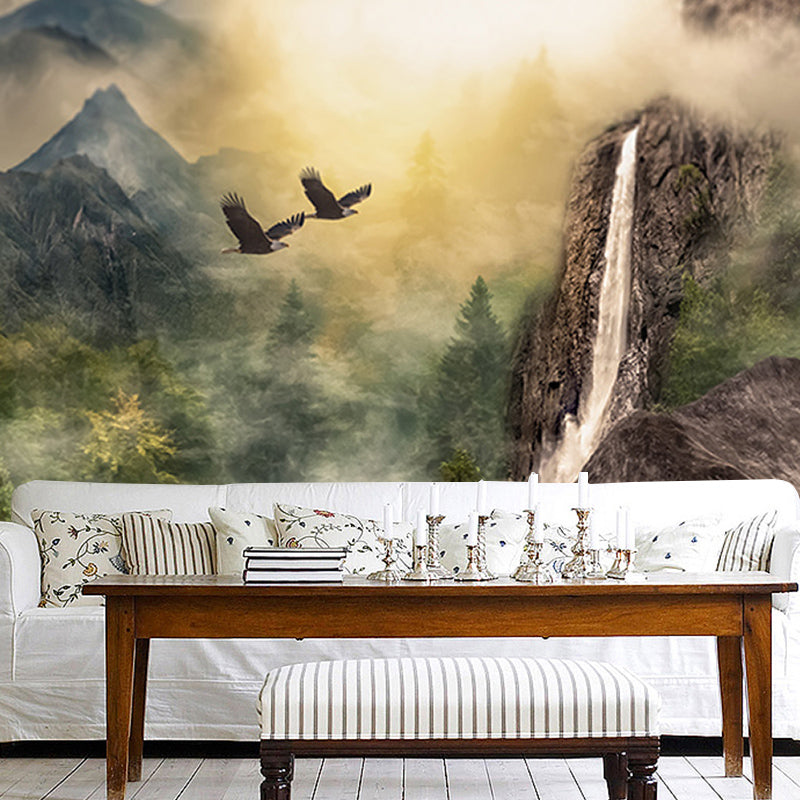 Illustration Decorative Wallpaper Classic Stain Resistant Art Wall Mural