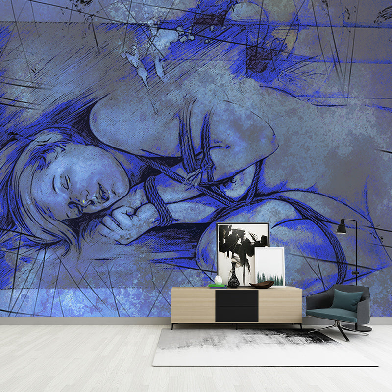 Classic Art Wall Mural Illustration Stain Resistant Living Room Wall Mural