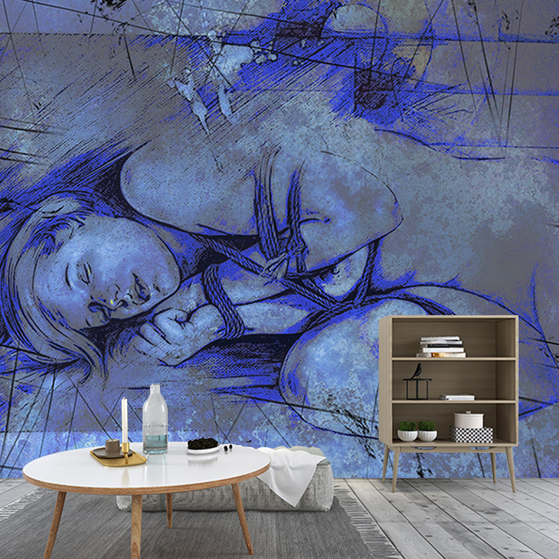 Classic Art Wall Mural Illustration Stain Resistant Living Room Wall Mural