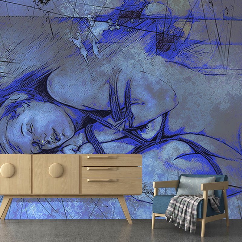 Classic Art Wall Mural Illustration Stain Resistant Living Room Wall Mural