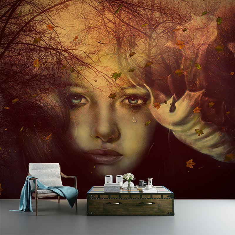 Illustration Wall Mural Art Paint Resistant Classic Wall Murals for Home