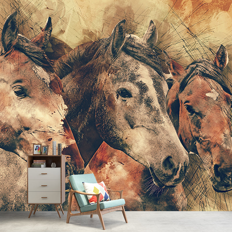 Stain Resistant Classic Wall Mural Decorative Art Illustration Living Room Murals