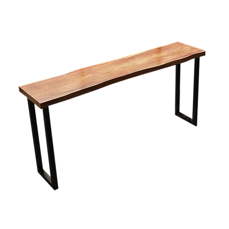 Industrial Style Rectangle Bar Table Pine Solid Wood Bar Dining Table
