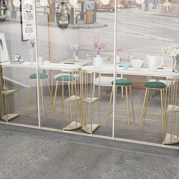 Sintered Stone Bar Table Oval Dining Table for Kitchen Living Room