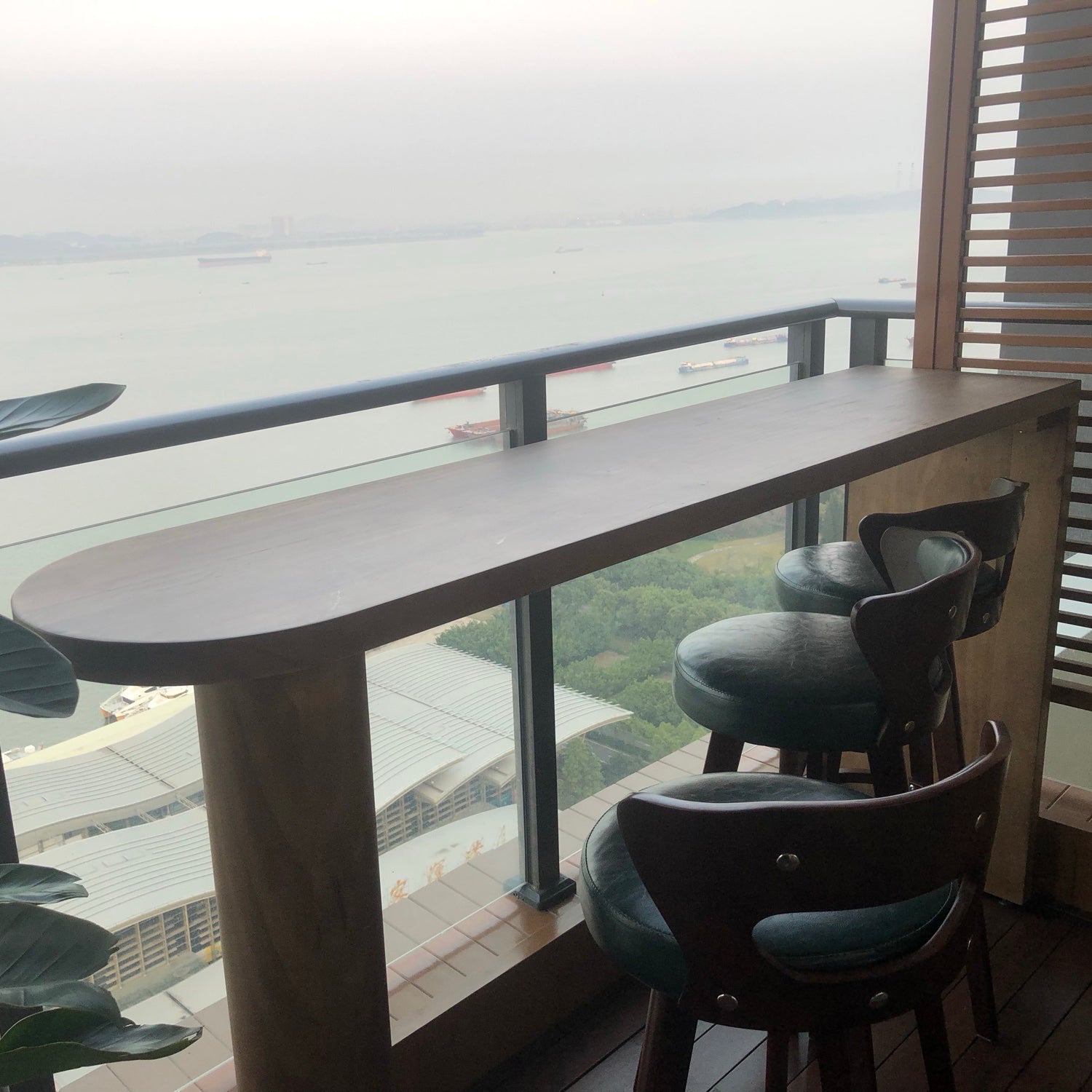 Specialty Solid Wood Bar Table Brown Double Pedestal Bar Height Pub Table