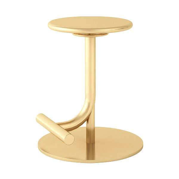 Backless Adjustable Height Counter Stool Modern Round Seat Bar Stool