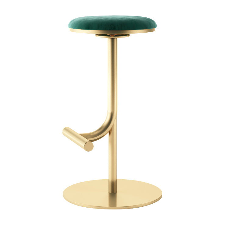 Backless Adjustable Height Counter Stool Modern Round Seat Bar Stool