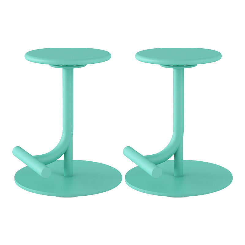 Backless Adjustable Height Counter Stool Modern Round Seat Bar Stool
