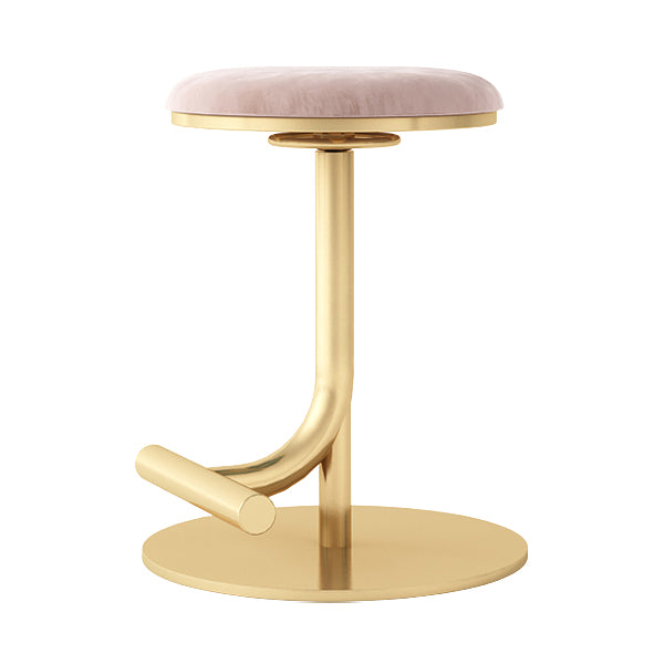 Backless Adjustable Height Counter Stool Modern Round Seat Bar Stool