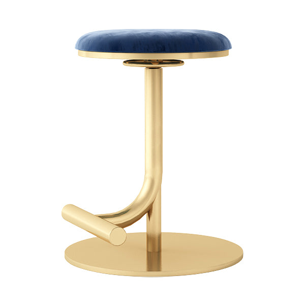 Backless Adjustable Height Counter Stool Modern Round Seat Bar Stool