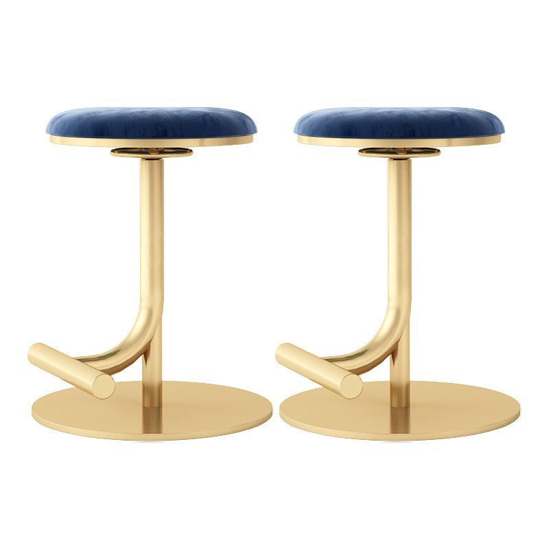 Backless Adjustable Height Counter Stool Modern Round Seat Bar Stool