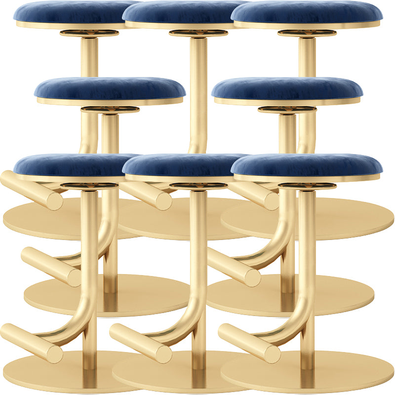 Backless Adjustable Height Counter Stool Modern Round Seat Bar Stool