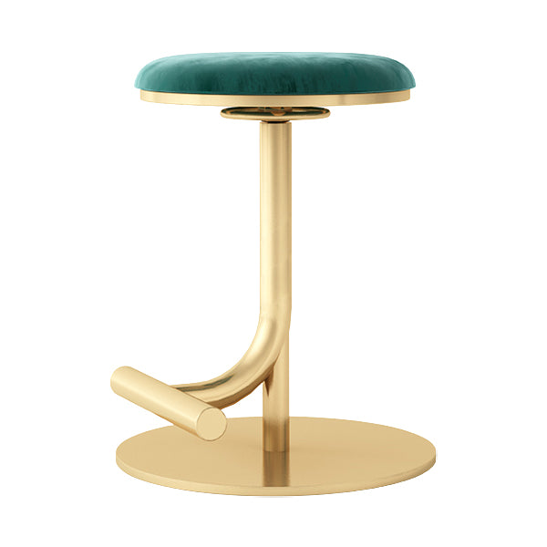 Backless Adjustable Height Counter Stool Modern Round Seat Bar Stool