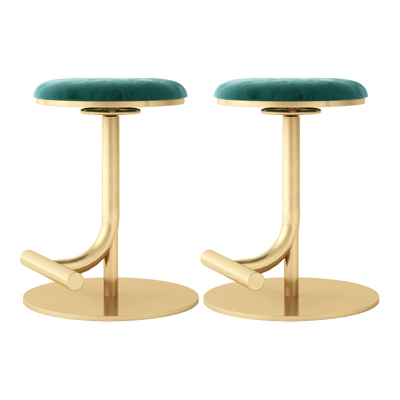 Backless Adjustable Height Counter Stool Modern Round Seat Bar Stool