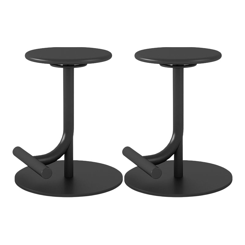 Backless Adjustable Height Counter Stool Modern Round Seat Bar Stool