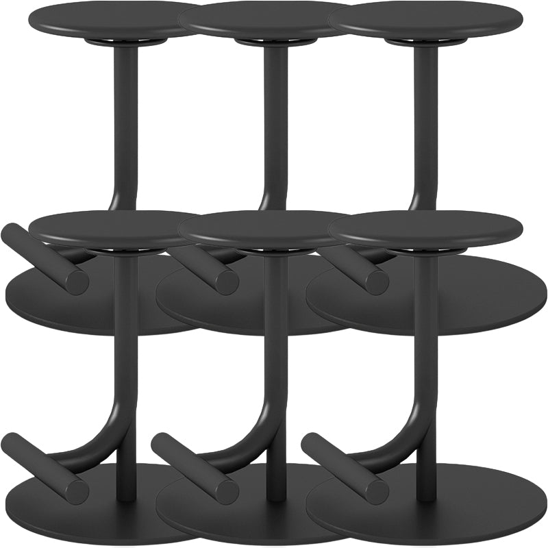 Backless Adjustable Height Counter Stool Modern Round Seat Bar Stool