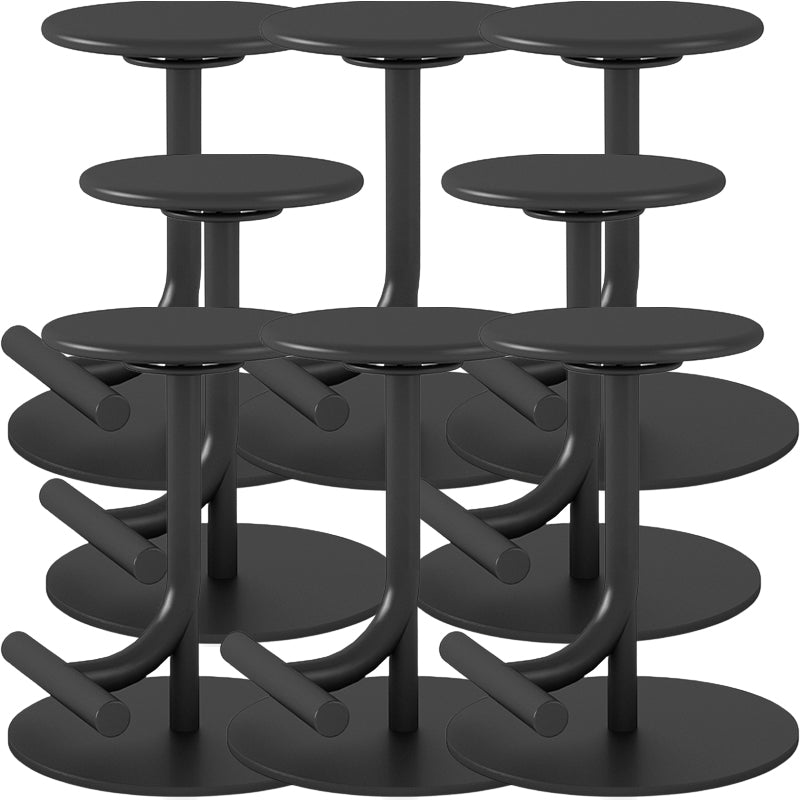 Backless Adjustable Height Counter Stool Modern Round Seat Bar Stool