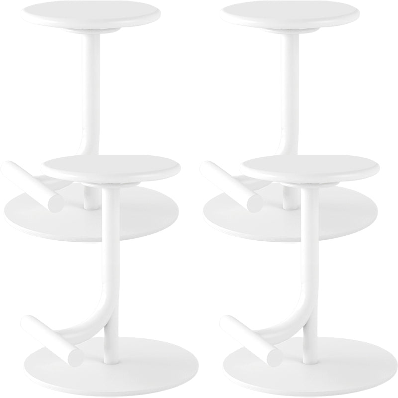 Backless Adjustable Height Counter Stool Modern Round Seat Bar Stool