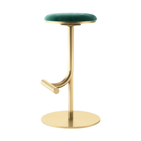 Backless Adjustable Height Counter Stool Modern Round Seat Bar Stool