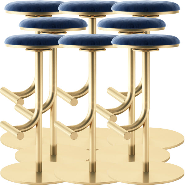 Backless Adjustable Height Counter Stool Modern Round Seat Bar Stool