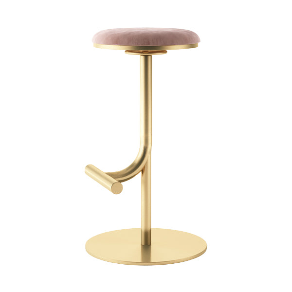 Backless Adjustable Height Counter Stool Modern Round Seat Bar Stool