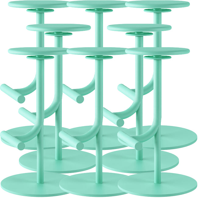 Backless Adjustable Height Counter Stool Modern Round Seat Bar Stool