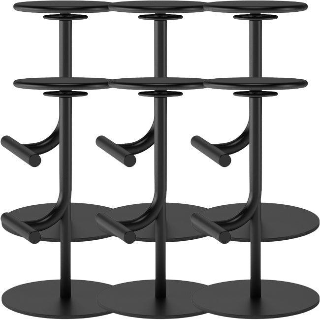 Backless Adjustable Height Counter Stool Modern Round Seat Bar Stool