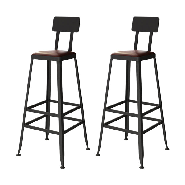 Industrial Black Base Counter Stool Iron Footrest Counter & Bar Stool