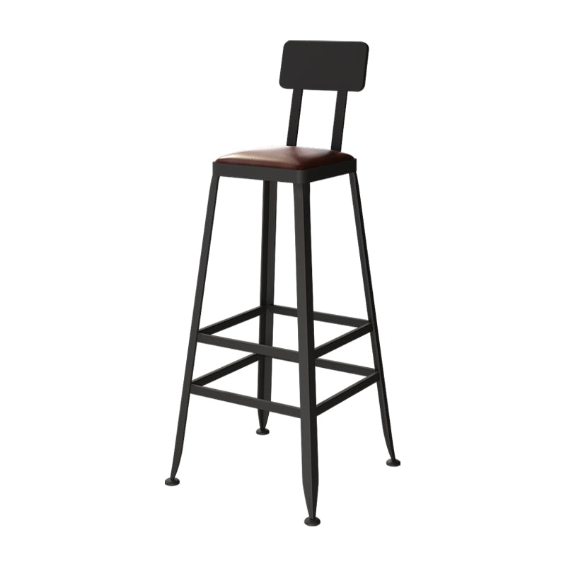 Industrial Black Base Counter Stool Iron Footrest Counter & Bar Stool