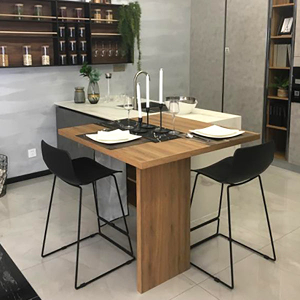 Scandinavian Pp Plastic Bar Stool Armless Stool with Steel Frame