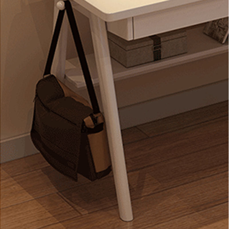 Rectangular Solid Wood Writing Desk Modern Trestle Writing Desk for Home