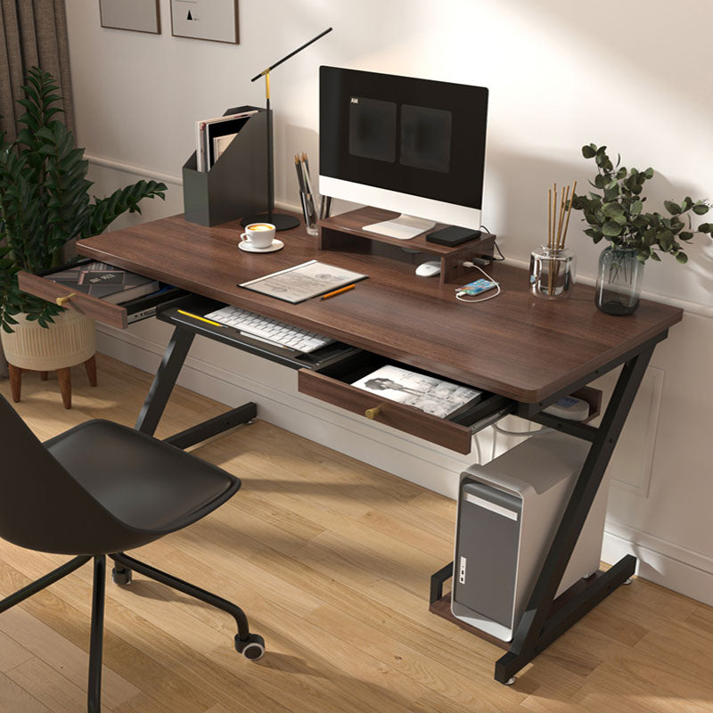 Bedroom Contemporary Computer Desk Rectangular Wooden Office Desk