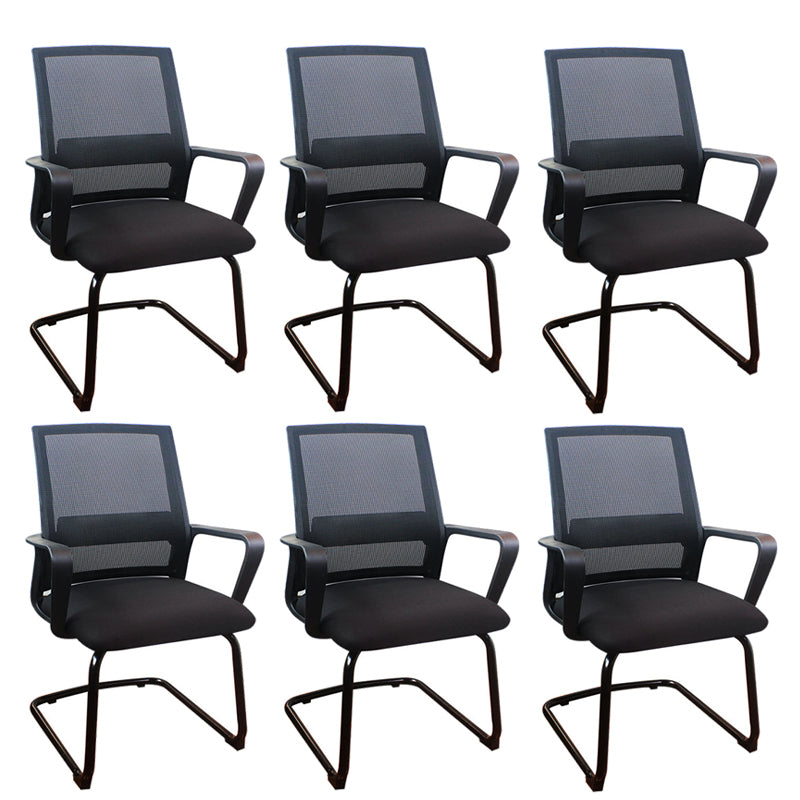 18 Wide Contemporary Office Chair Black Breathable AirGrid Desk Chair