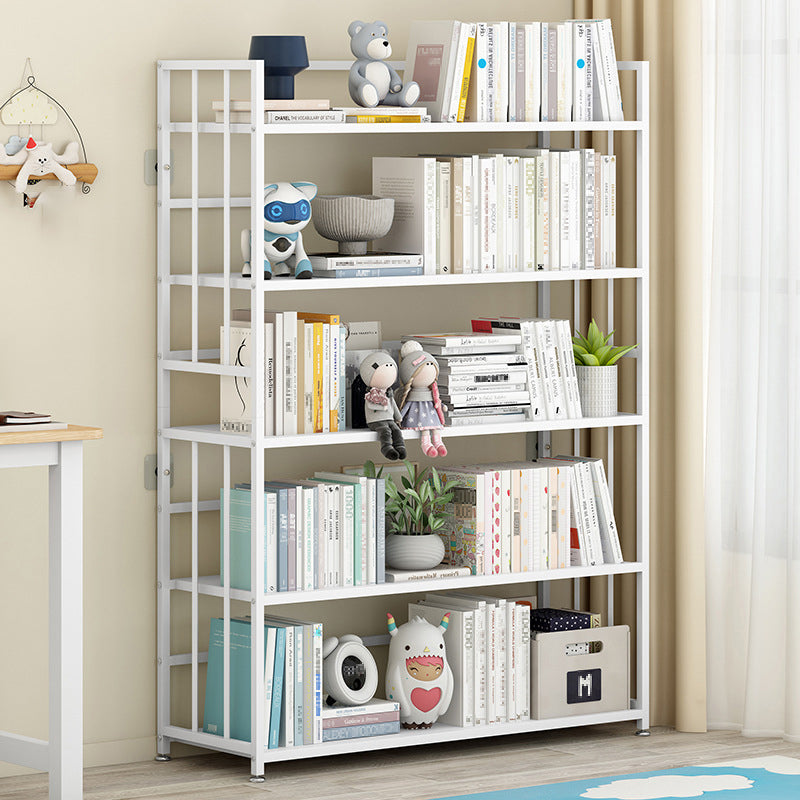 Vertical Rectangular Bookcase Metal 9.8" Wide Open Bookcase Book Shelf Contemporary