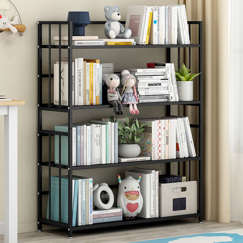 Vertical Rectangular Bookcase Metal 9.8" Wide Open Bookcase Book Shelf Contemporary